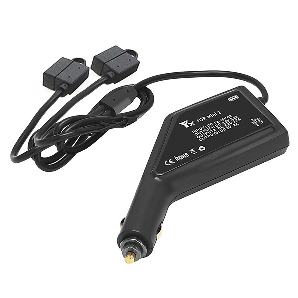 12-16V Battery Car Charger Dual Smart Charging Dock for DJI Mini 2 Battery