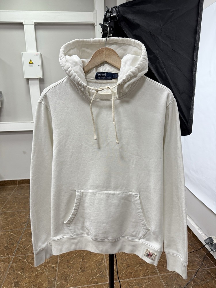 🇺🇸 Vintage Y2K Polo Ralph Lauren Garment-Dyed Fleece Hoodie Size L