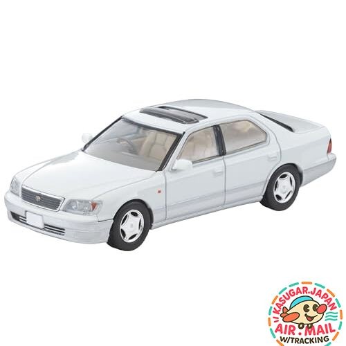 Tomica LV-N356a Toyota Celsior C-Spec F Package 1997 Pearl White/Silver fm Japan