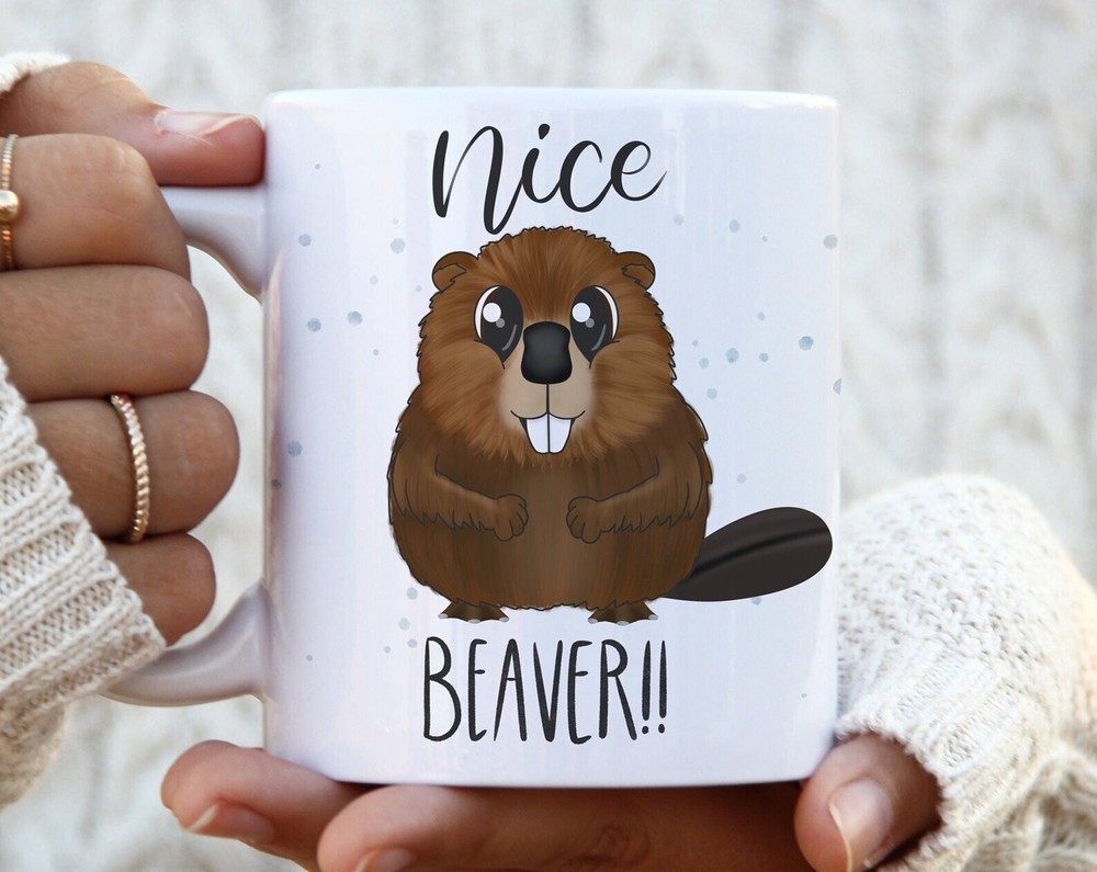 Funny Nice Beaver Mug Cute Animal Coffee Cup Secret Santa Gift