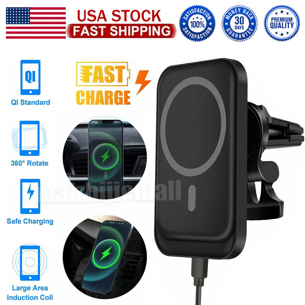 Wireless Magnetic Car Charger Stand Mount Holder For iPhone 15/16/14/13 Pro Max