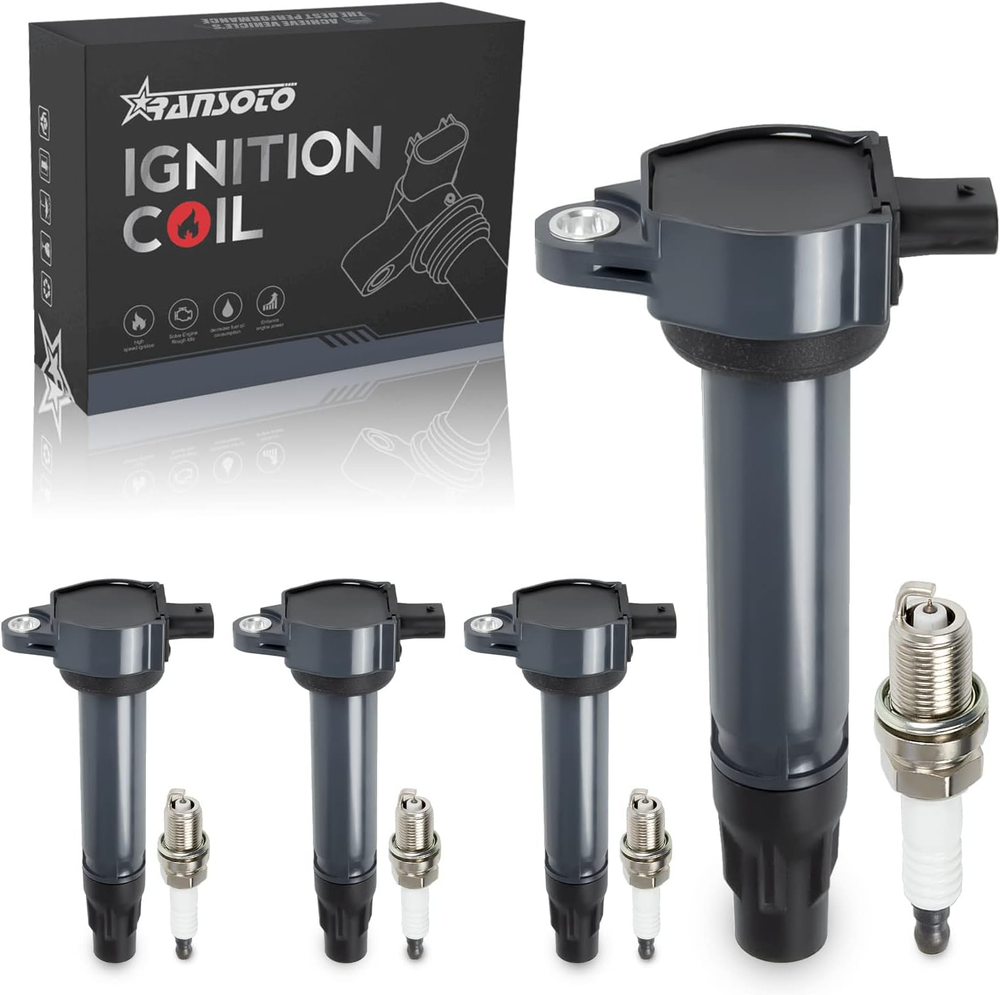UF557 Ignition Coil & Spark Plugs Kit for Jeep Patriot Compass D