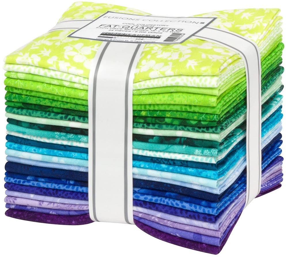 Fusions Cool 24 Fat Quarters Fabrics FQ-1956-24