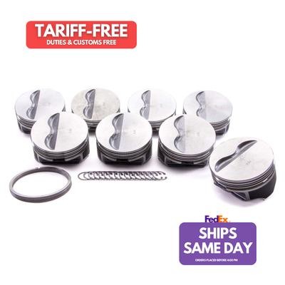 Kb Pistons 9909HC.030, Set of 8 Aluminum Sbc F/T Piston Set 4.030 Bore -5Cc