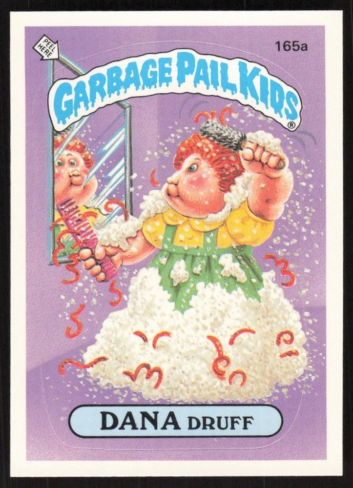 DANA DRUFF 1986 Garbage Pail Kids Topps Sticker Cards