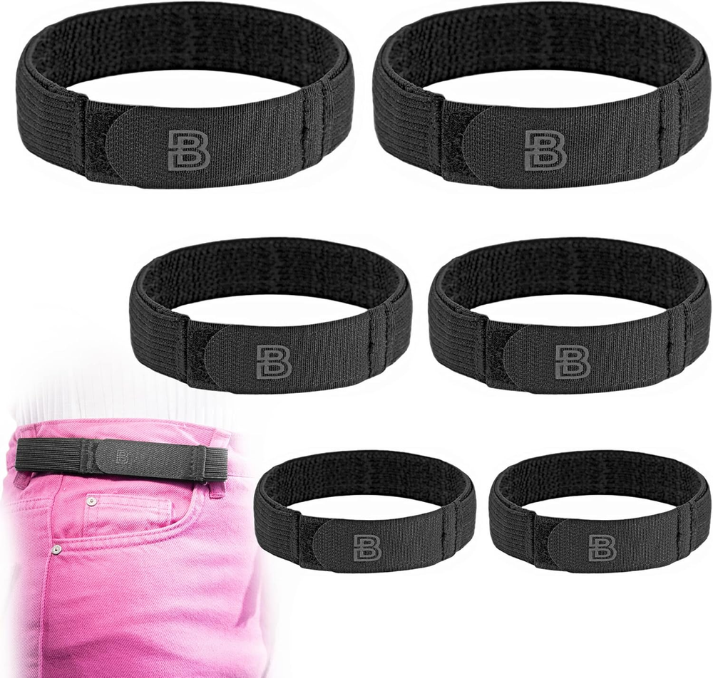for Women No Buckle Elastic Belt — (S, M, L) — Fits 1 Inch Belt Loops, Easy to U