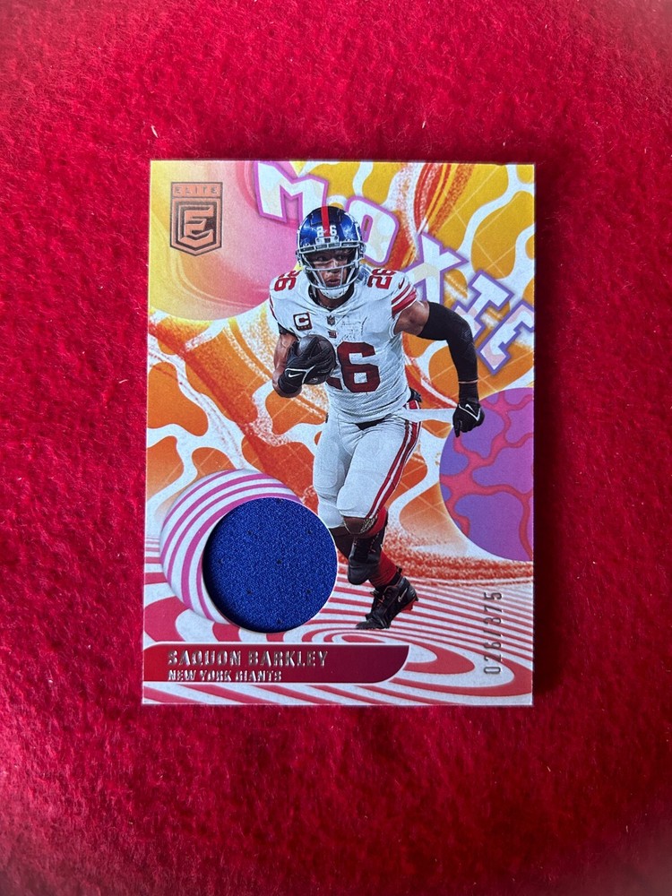 2023 Donruss Elite Moxie Patch Saquon Barkley /375 New York Giants!