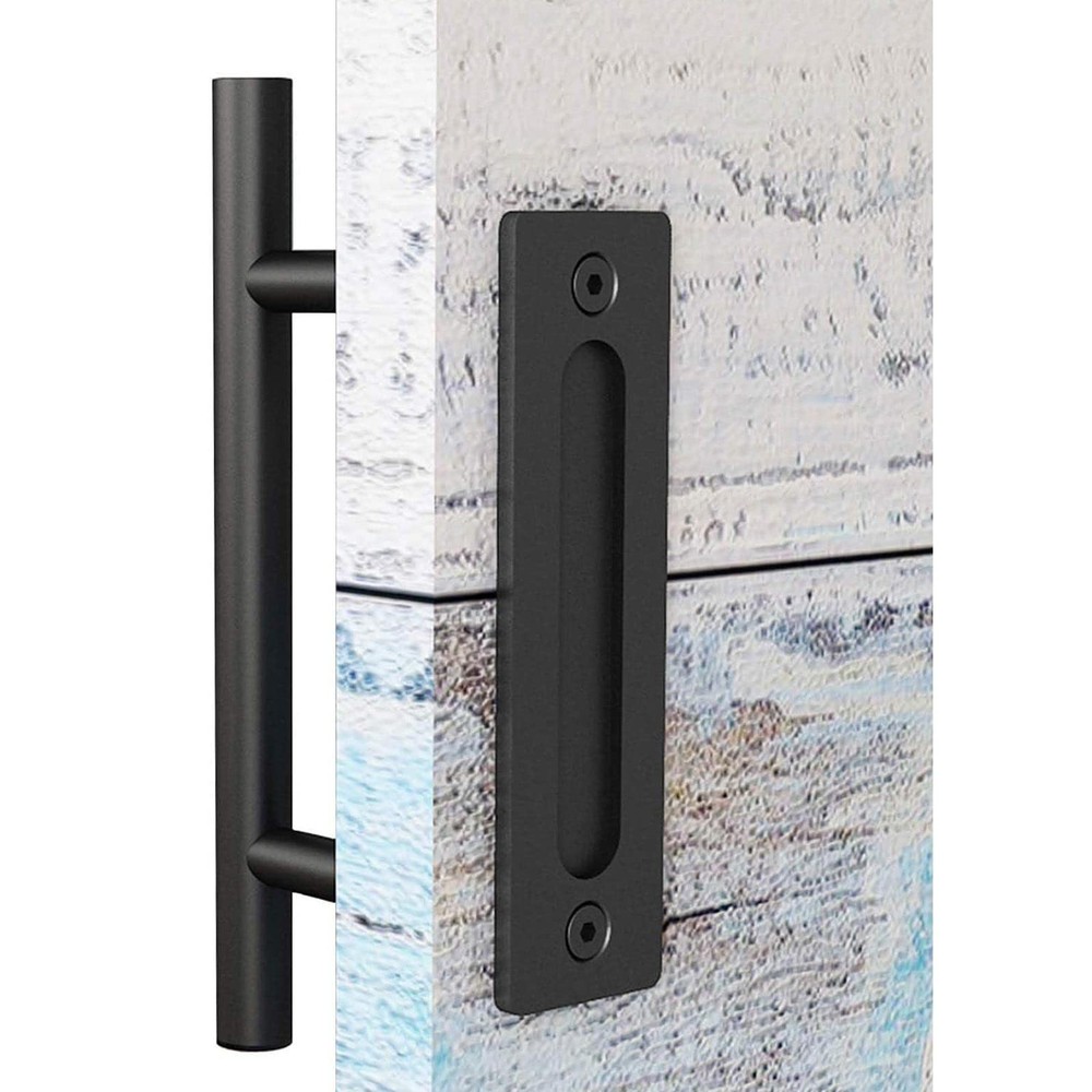 EaseLife 12 Sliding Barn Door Handles - Rustic Double Sided Hardware Set
