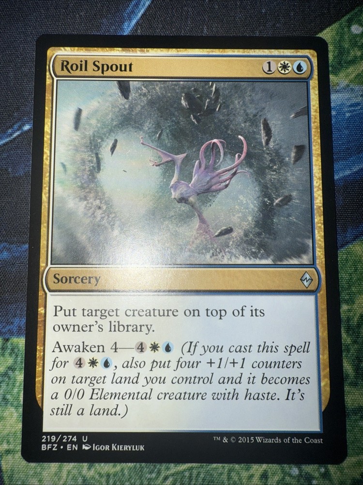 Roil Spout Battle for Zendikar MTG Card Regular Edition