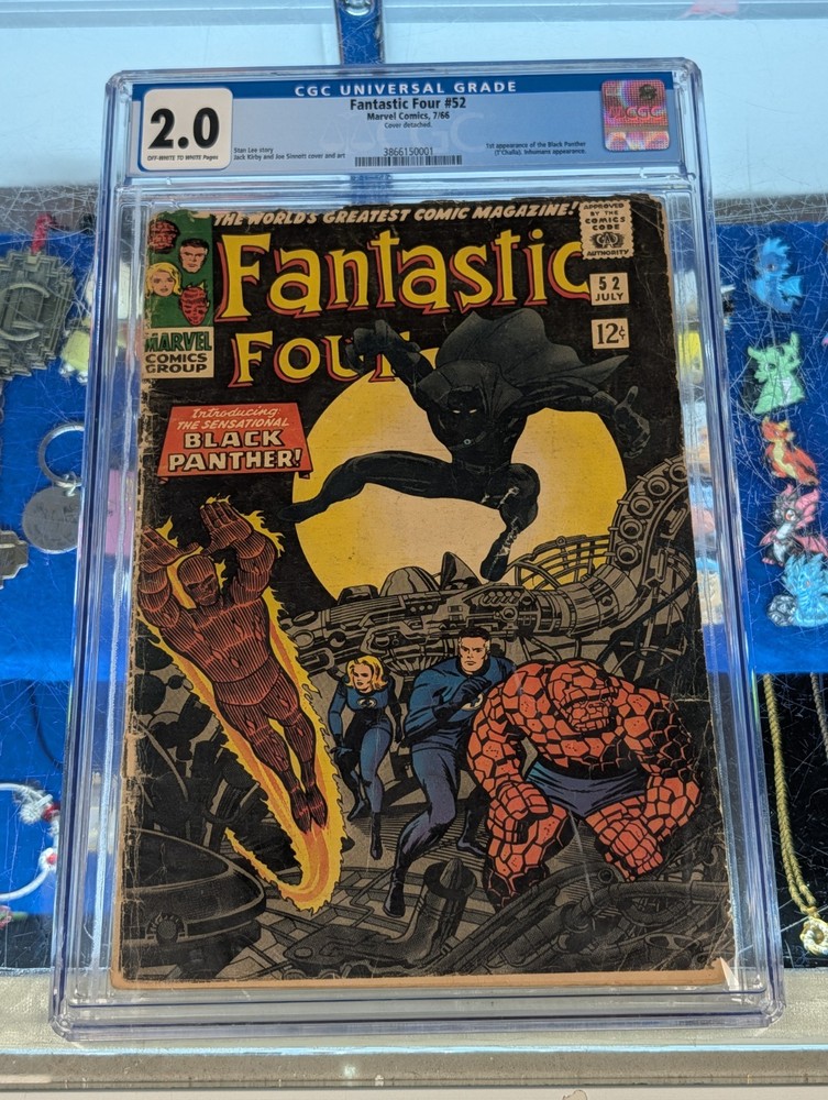 Fantastic Four #52 (1966) CGC 2.0 Key Issue First App. Black Panther