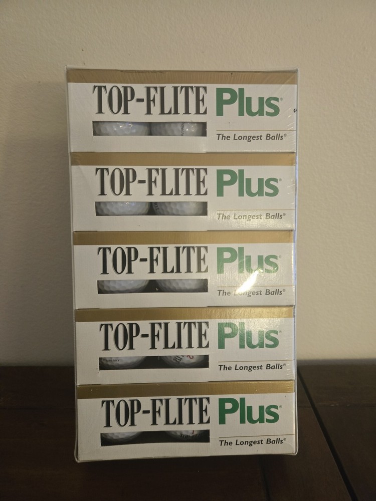 1996 Spalding Top Flite Plus Vintage Golf Balls 15-Pack Golf Gift Set