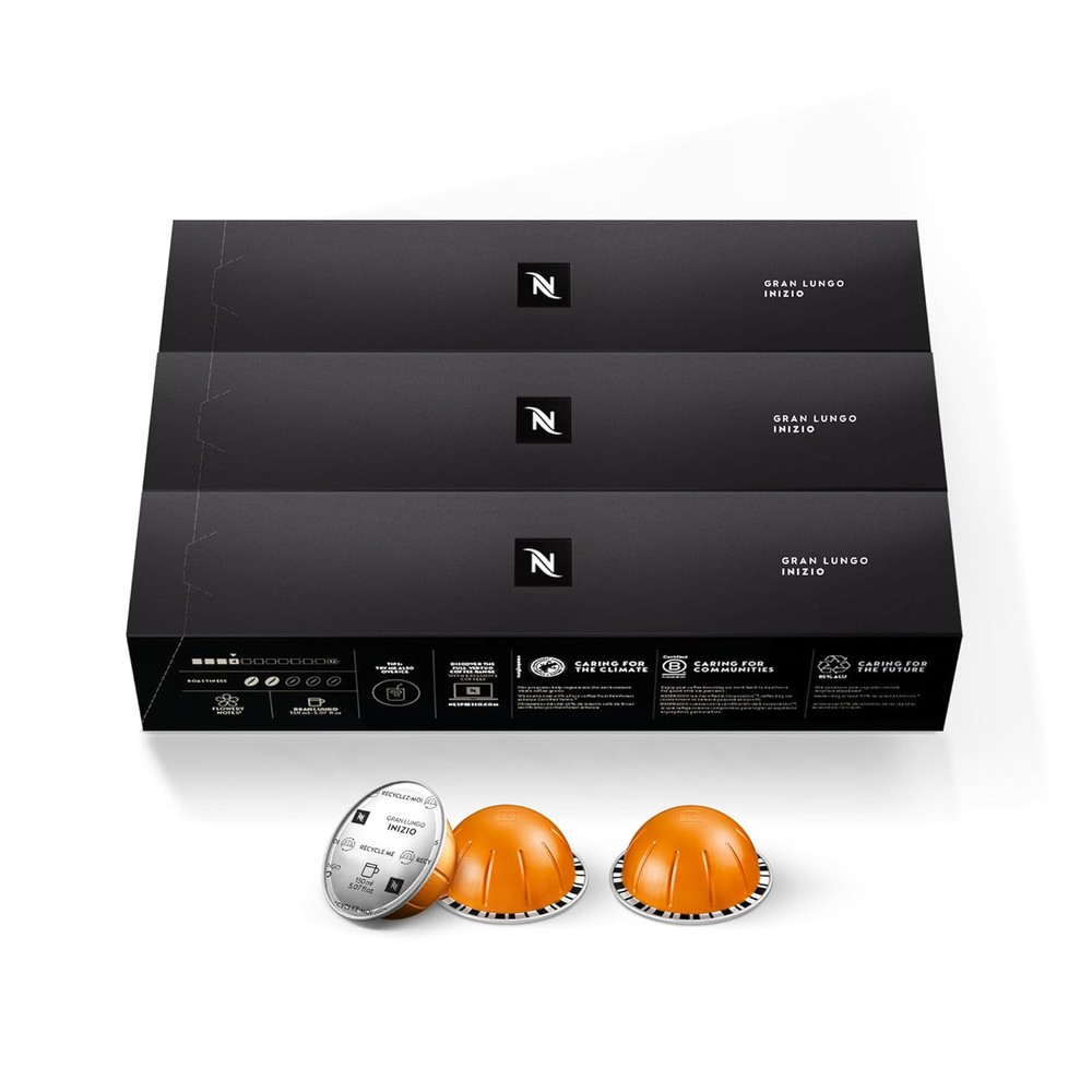 Nespresso Vertuo Inizio Medium Roast Coffee Capsules 30-Count