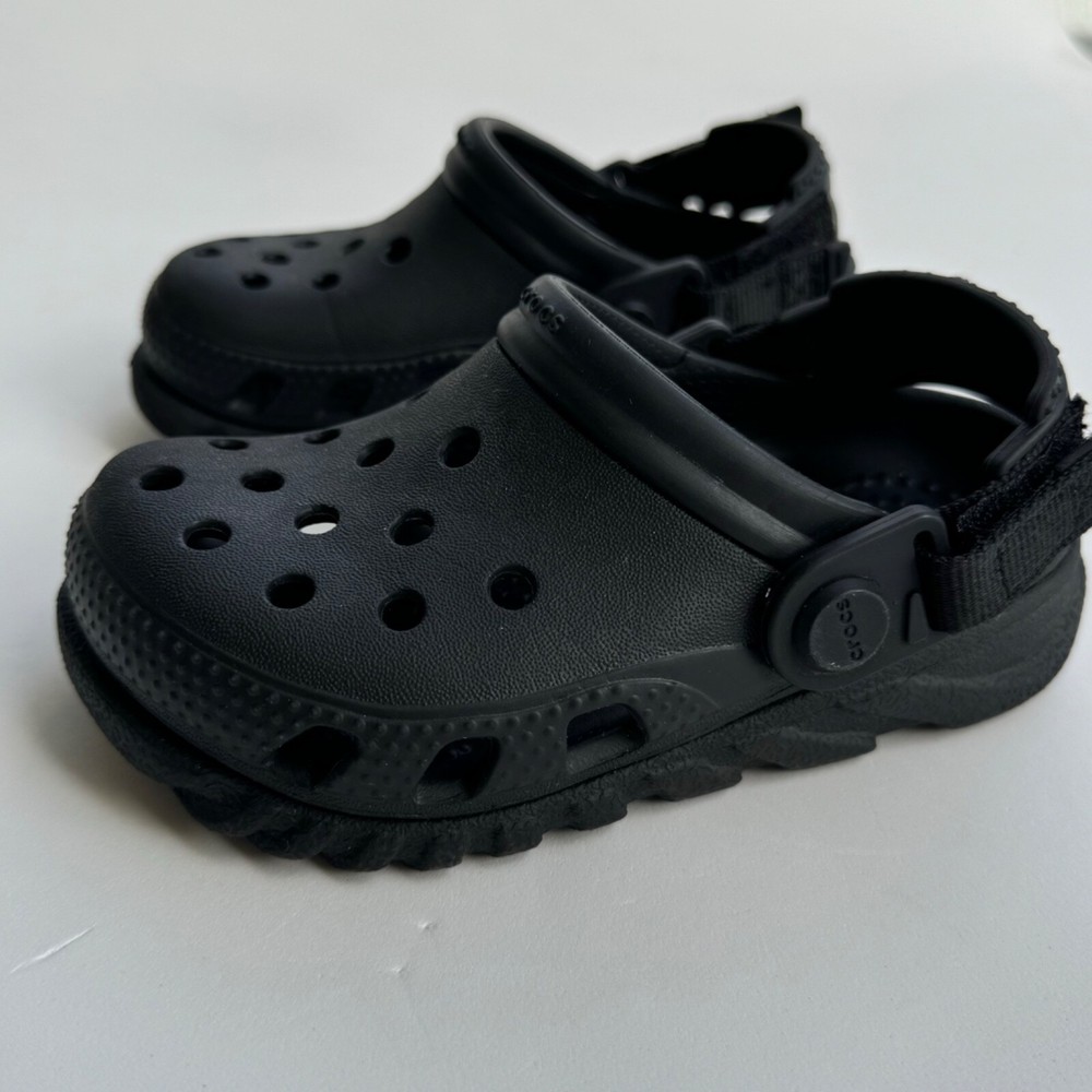 Black Crocs for Kids Size C8 – Comfortable & Durable