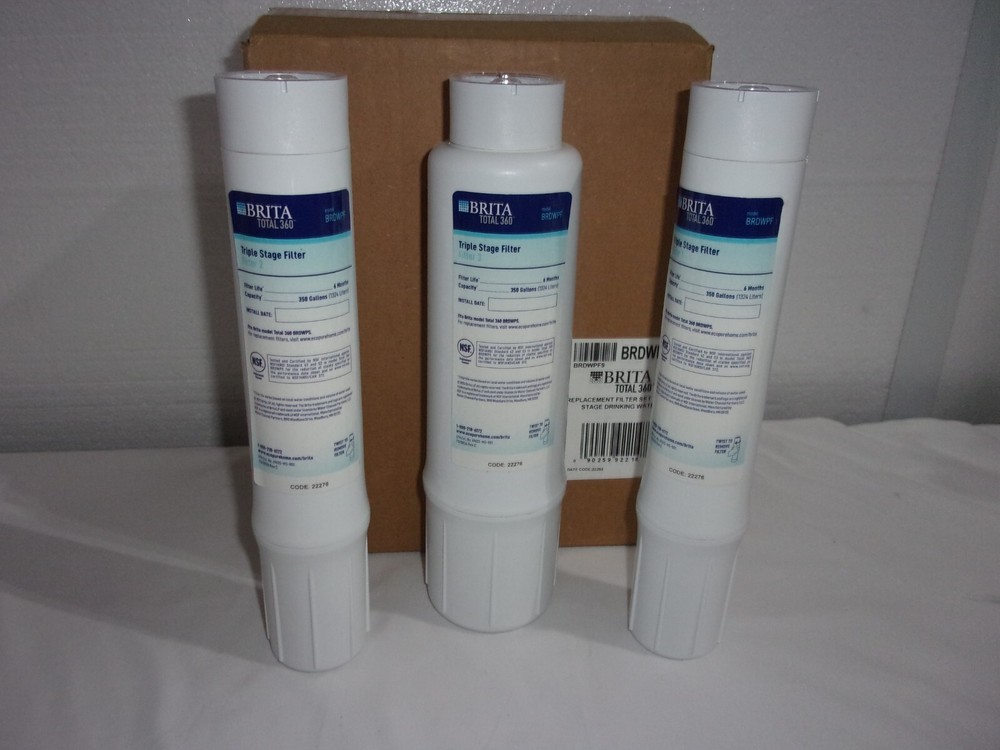 Brita Total 360 Triple Stage Replacement Filter Set BRDWPF For Water Purifier