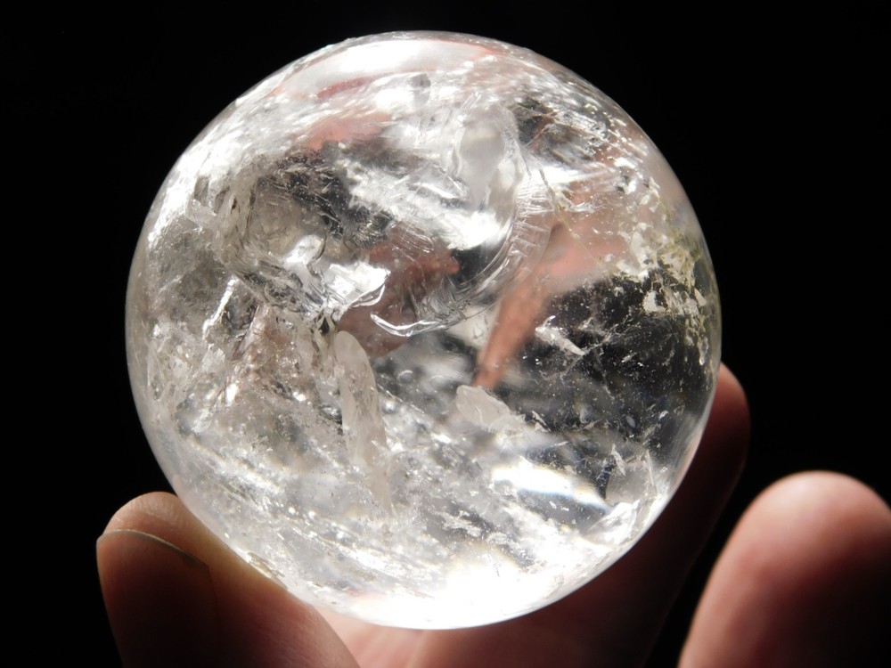 Translucent Quartz Crystal BALL or Quartz Crystal SPHERE Brazil 168gr