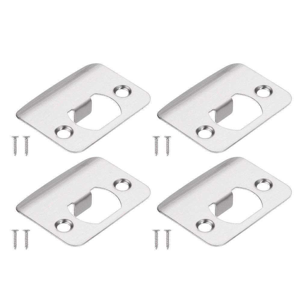 4Pcs Door Strike Plate 2-1/4