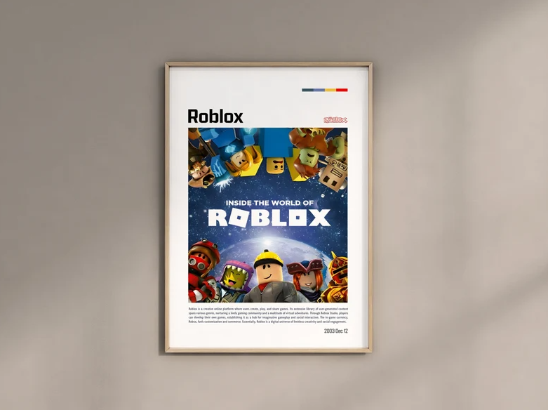 Roblox Poster Gaming Room Poster Print Game Video Games Digital Poster Clipart