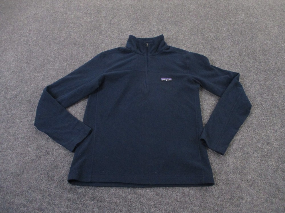 Patagonia Jacket Mens XS Blue Fleece Micro D Outdoor Hiking Lightweight Pullover