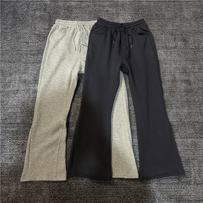 Men's fleece sweatpants heavy drop casual pants