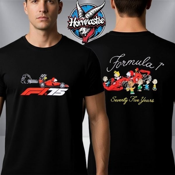Formula.1 x Snoopy Peanut Las Vegas Grand Prix Pit Crew 75 Years Unisex T-Shirt