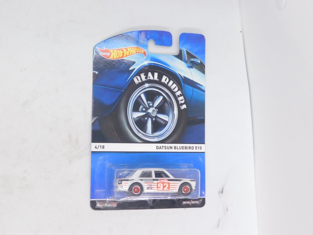 HOT WHEELS HERITAGE REAL RIDERS SERIES DATSUN BLUEBIRD 510 2015