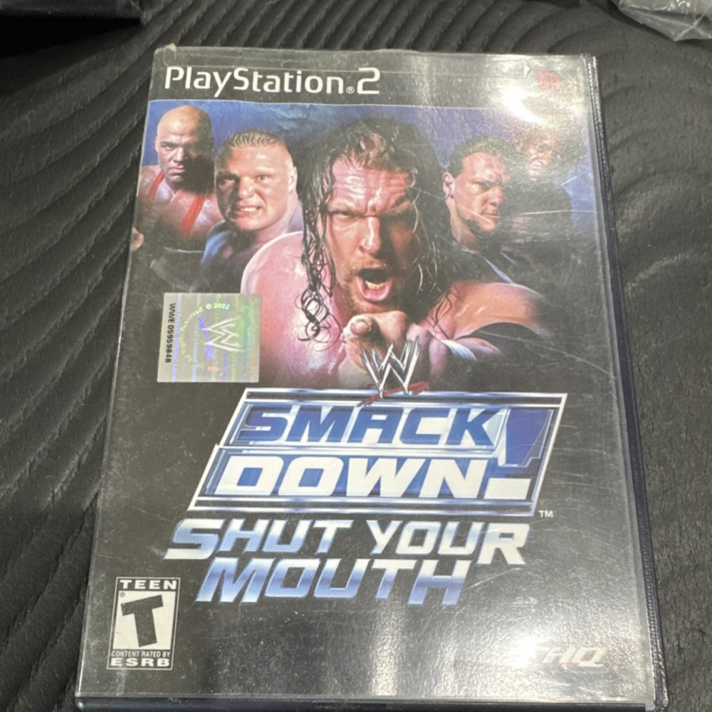 WWE SmackDown! Shut Your Mouth PS2 2002 Wrestling Game Manual Included