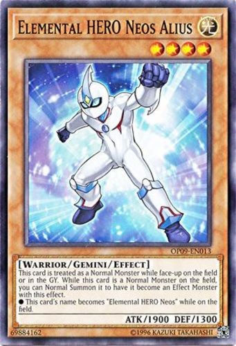 Elemental HERO Neos Alius OP09-EN013 Common NM OTS Tournament Card