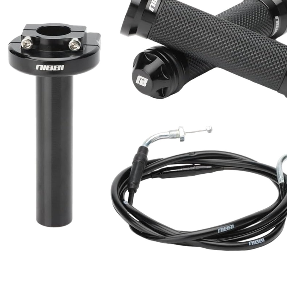 Universal 7/8'' Twist Throttle Assembly with Durable Cable for ATVs and Scooters