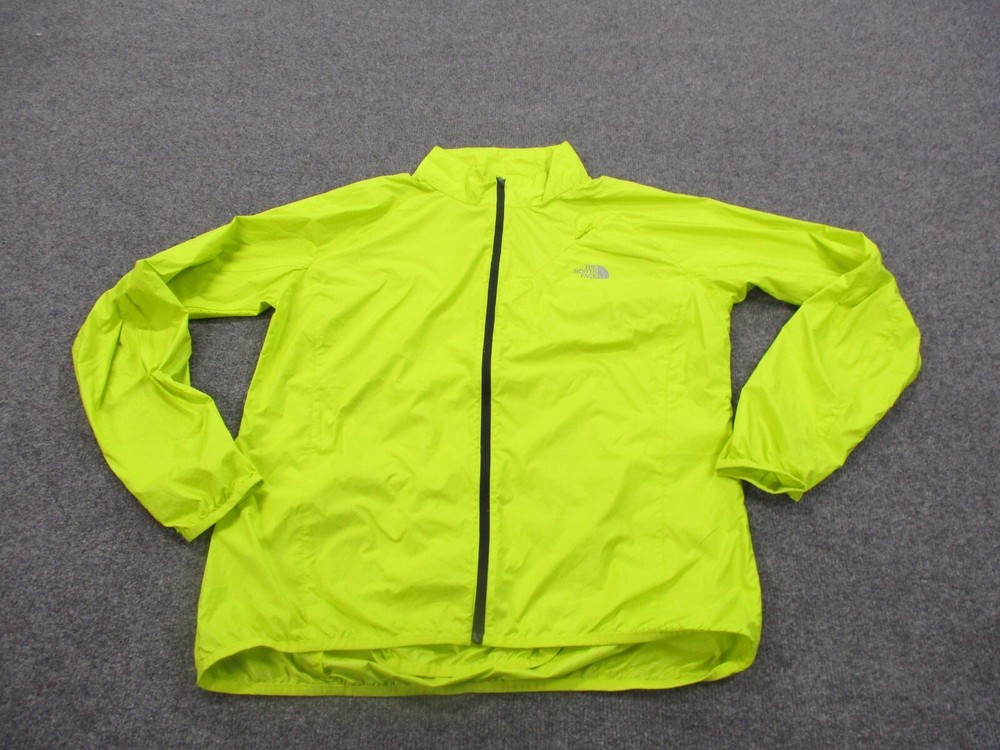 North Face Lightweight Green Womens Hiking Rain Jacket for Adults
