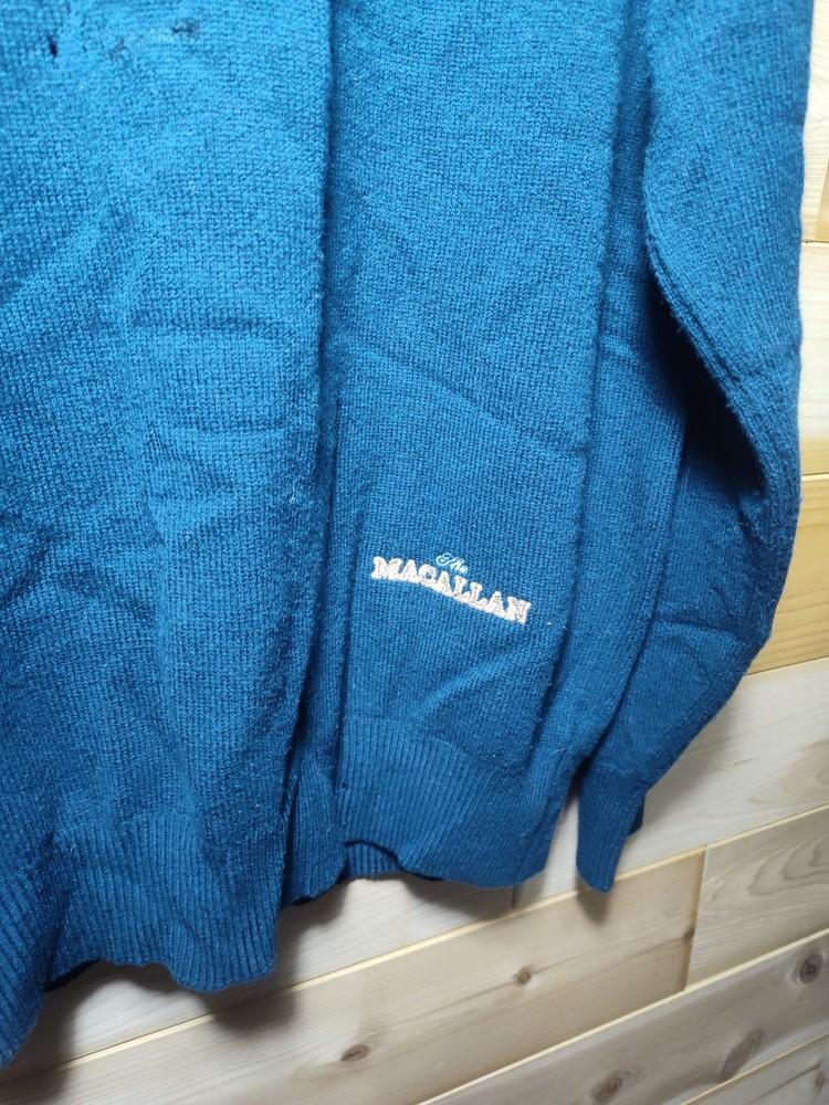 EXTREMELY RARE Vintage The MaCallan Scotch Whisky Wool Sweater Flaws See Photos