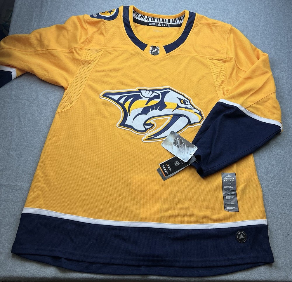 Adidas Nashville Predators Climalite Authentic Team Hockey Jersey Size 54 NWT
