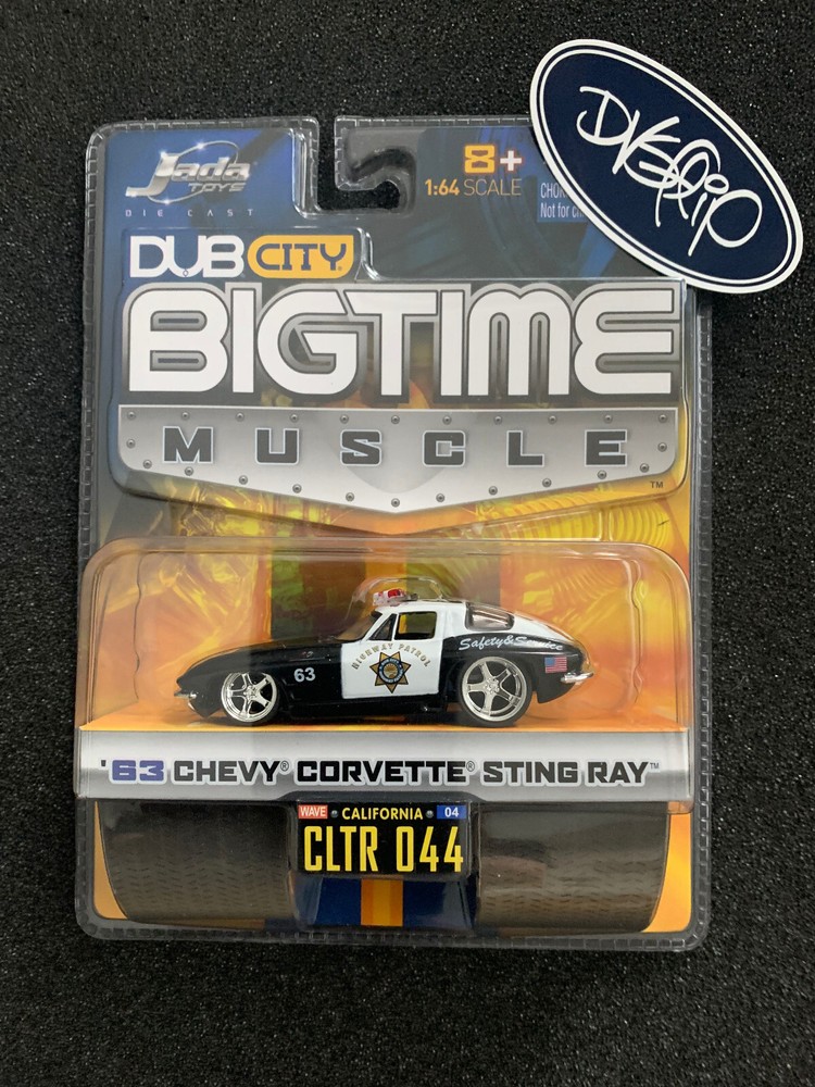 Jada Toys Dub City Bigtime Muscle '63 Chevy Corvette Sting Ray Highway Patrol