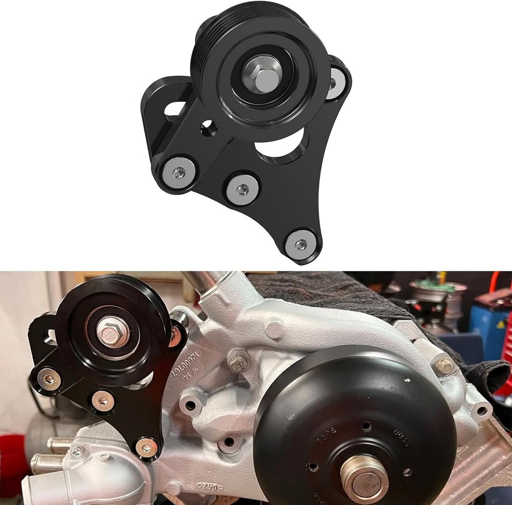 Bevinsee LS Truck Manual Belt Tensioner with Pulley for LSX 4.8L 5.3L 6.0L...