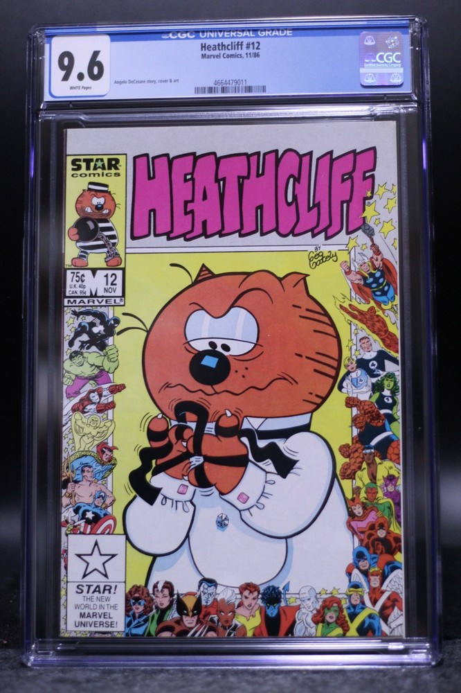 Heathcliff (1985) #12 Marvel 25th Anniversary Frame CGC 9.6 WH Pages Star Comics