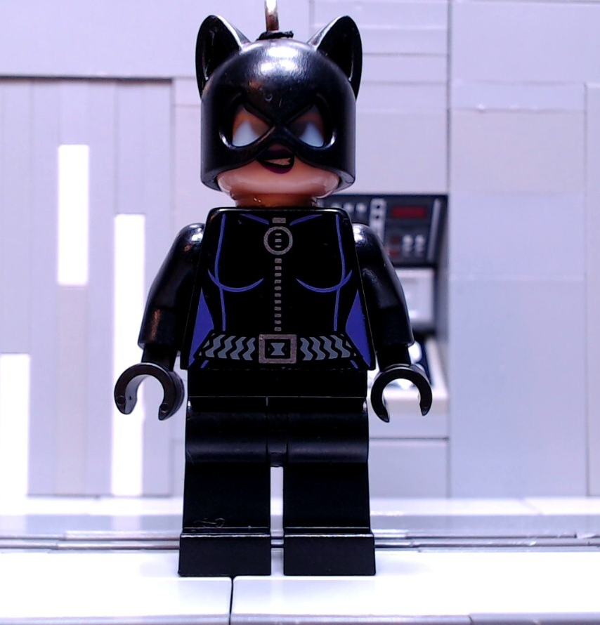 Rare Used LEGO 851815 Batman Catwoman Minifigure Key Chain