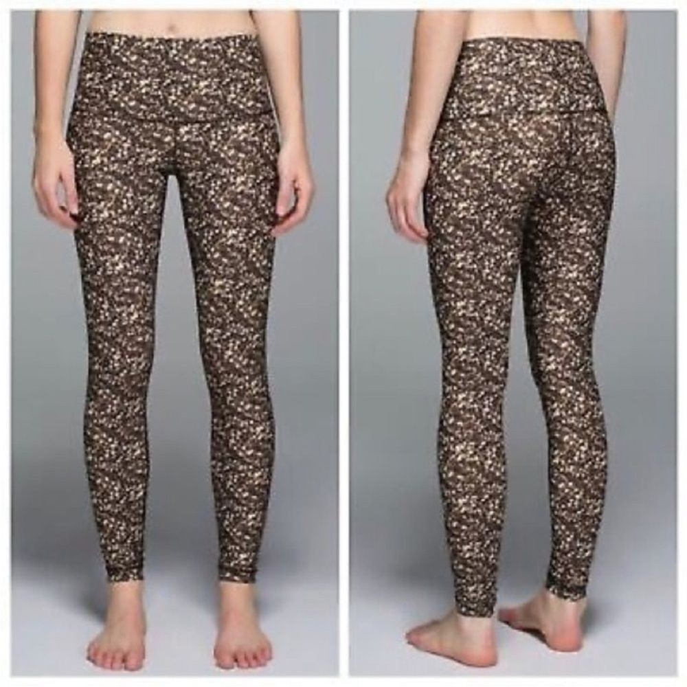 Lululemon Shine Sequin Wunder Under Mid-Rise Running Tight Size 4