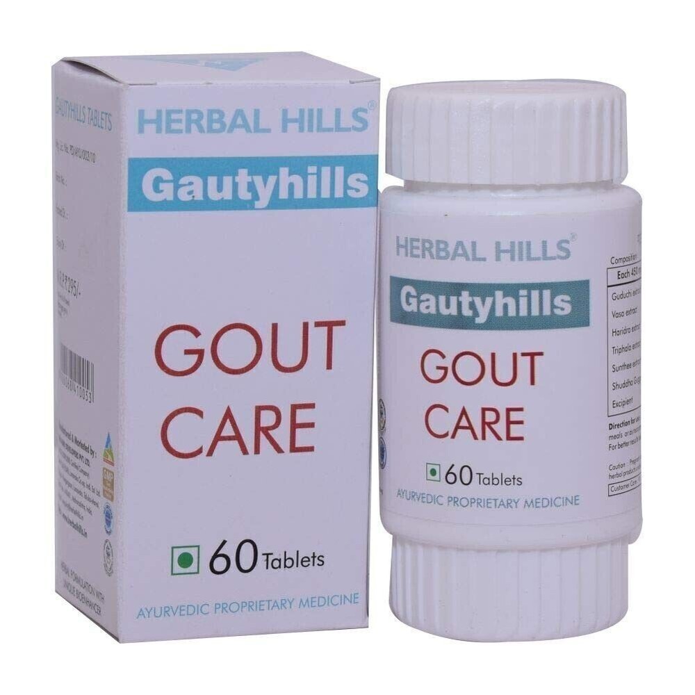 Herbal Hills Gout Care (60 Tablets) , 100% Herbal with No Side Effects