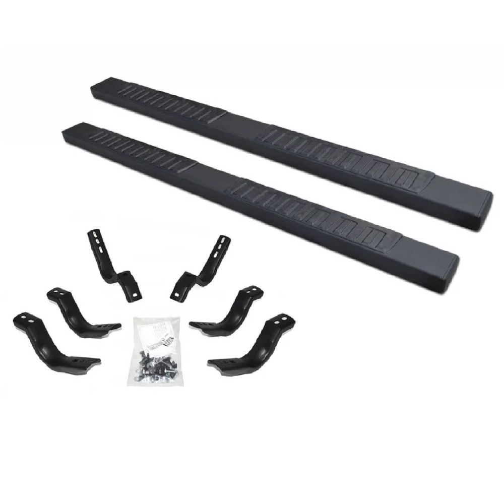 Go-Rhino Black 6in Xtreme II Side Steps for Ram 1500 Crew Cab