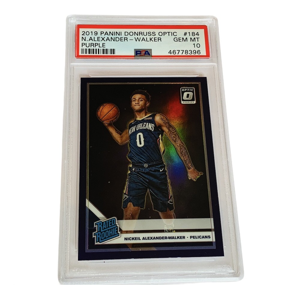 Nickeil Alexander Walker Rookie RC PSA 10 insert 2019 Optic Purple #184 GEM sp