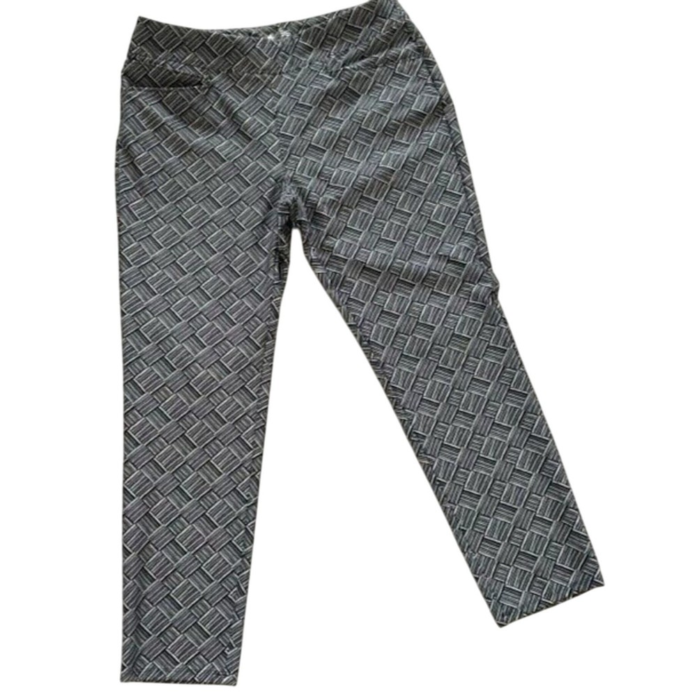 Adidas Womens Small Blue White Stretch Active Leggings Athleisure Pants