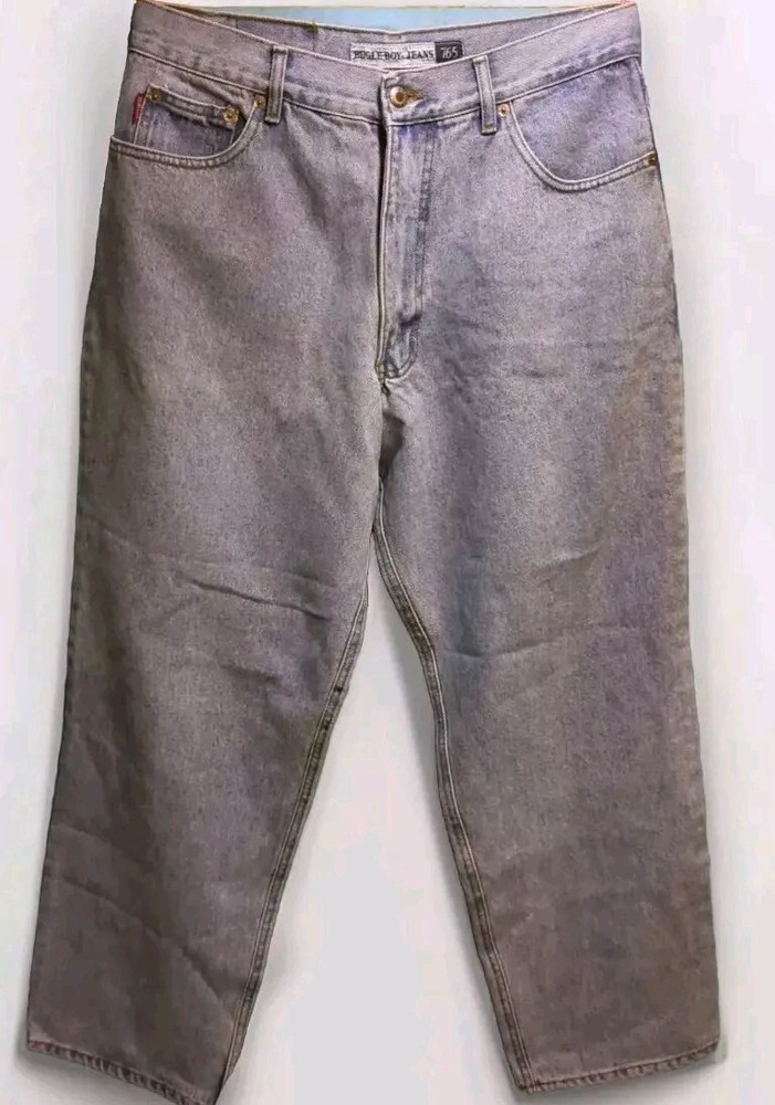 Vintage Bugle Boy Jeans 765 Regular Classic Fit 34x32 Light Wash Baggy Y2K Skate