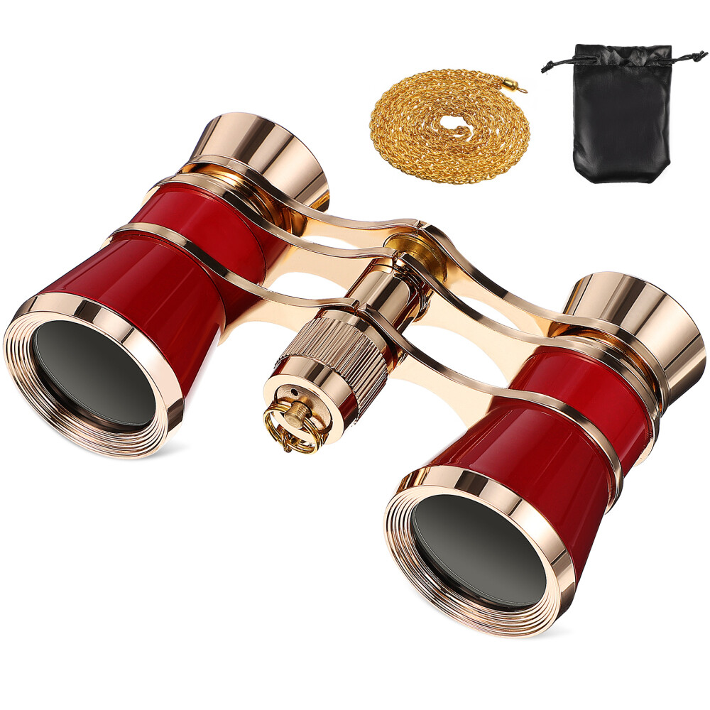 1 Set Opera Glasses Compact Binoculars Small Telescopes 3 x 25 Binoculars for