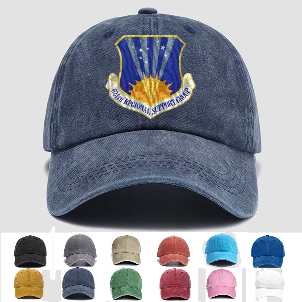 Custom Embroidered Hat 624th Regional Support Group, Veteran Cap, Gift Idea