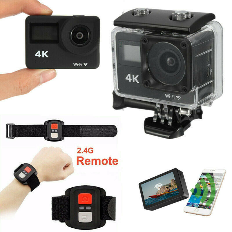 Motobike Helmet 4K Camera Dual Screen 2.0