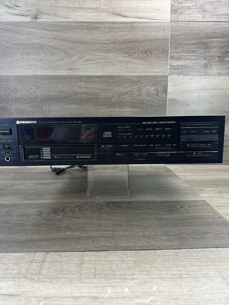 Vintage Pioneer PD-M6 CD Player With Six-Disc Cartridge Not Working Parts Only