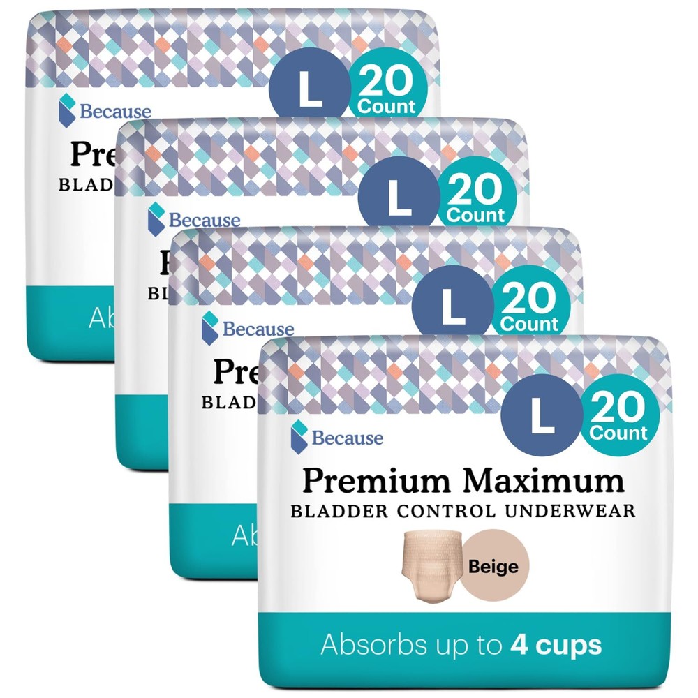 Premium Maximum Plus Adult Incontinence and Postpartum Bladder Leak Underwear...