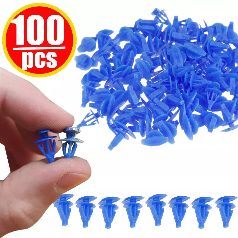 Car Door Window Weatherstrip Retainer Clips Blue Fasteners  