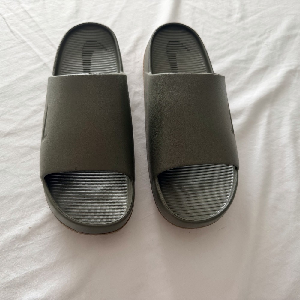 Nike Calm Slide Medium Olive Green Men's Size 11 Women's 12 FD4116-201 New