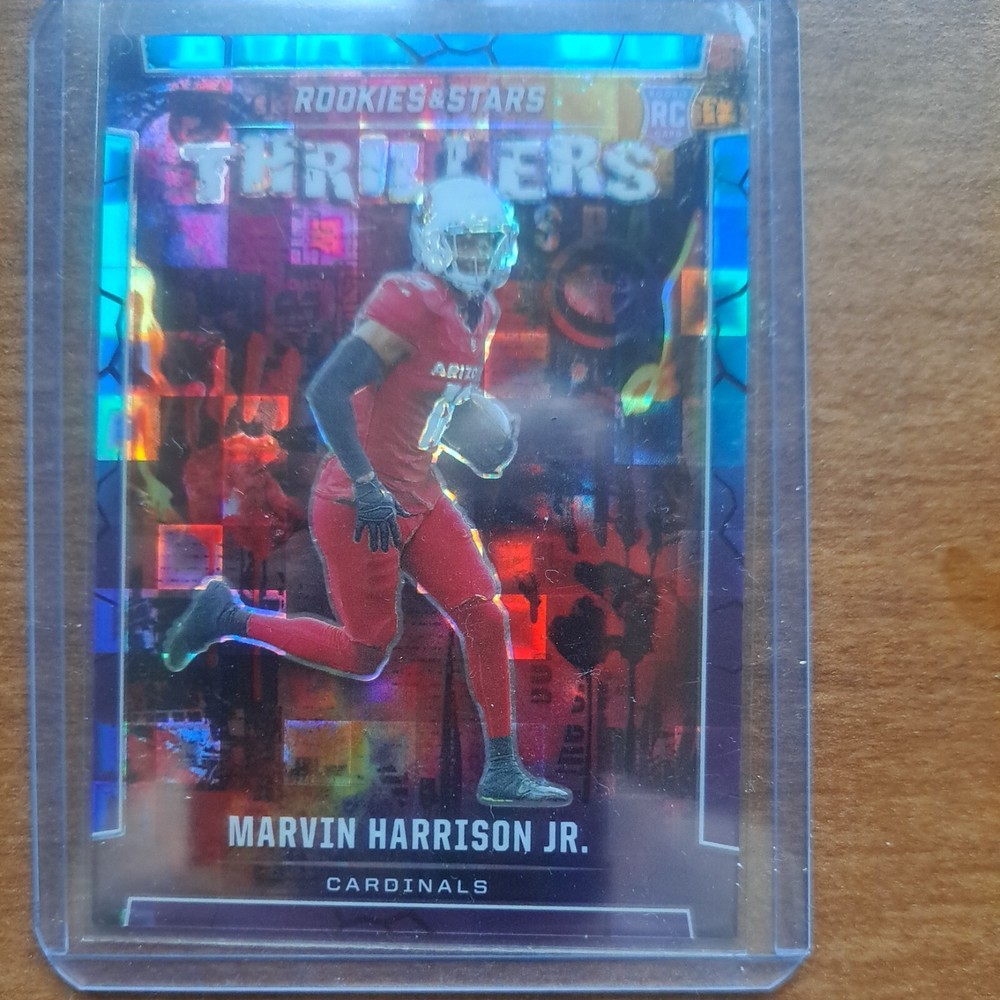 Marvin Harrison Jr Thrillers Ultra Rare Blue Pandora Card 034/135