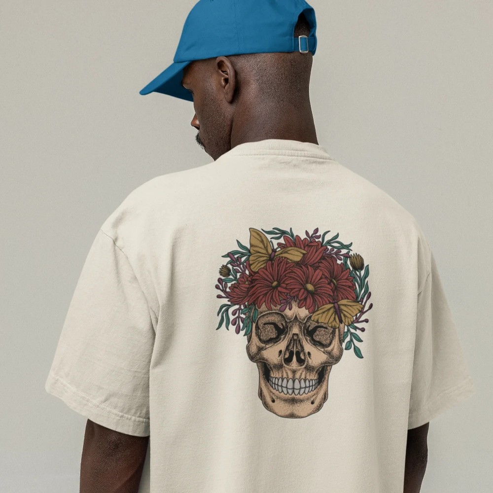 Fashion-Forward Oversized Men's T-Shirt Premium Streetwear Back Graphic Print